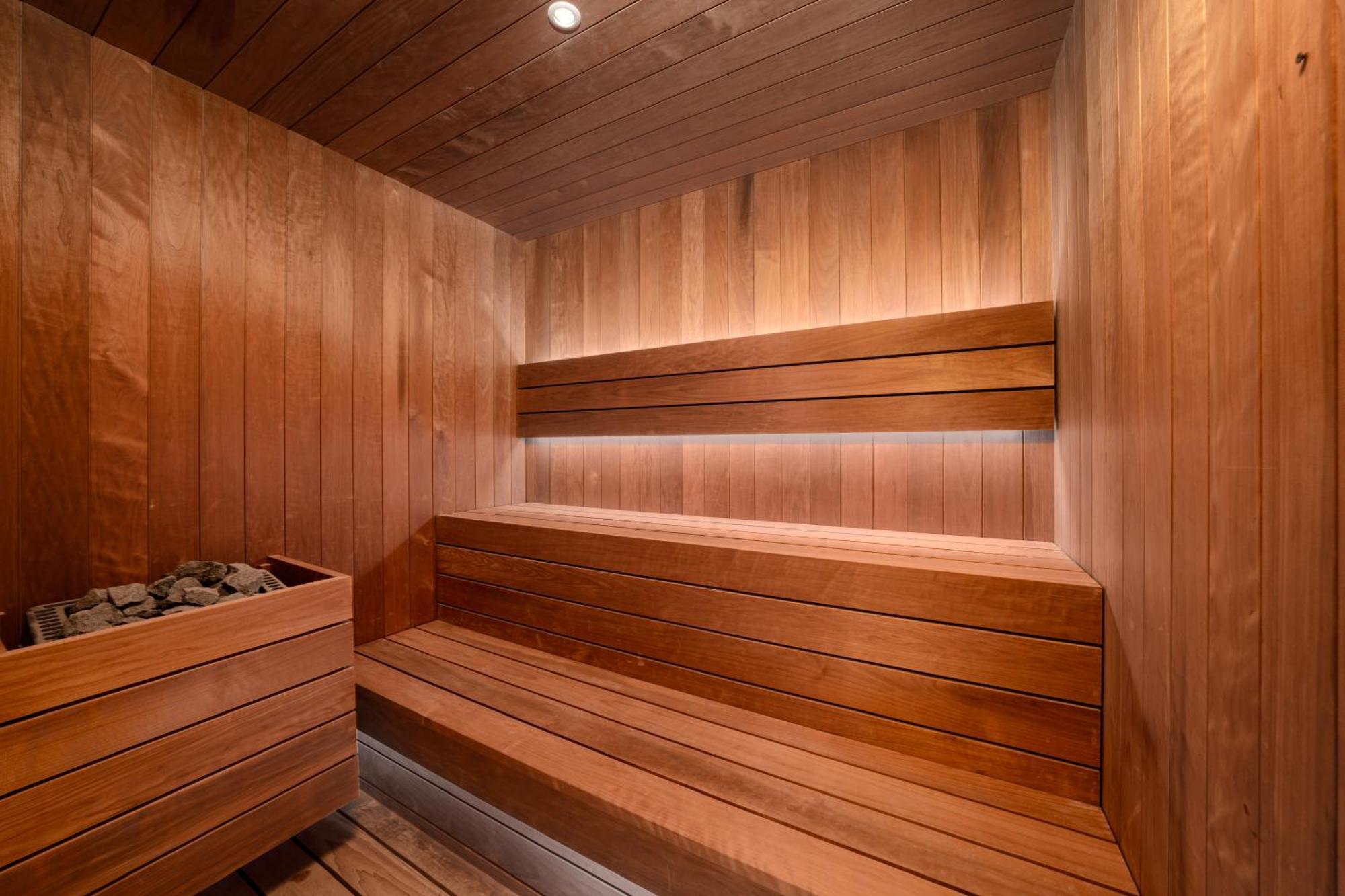 迪拜 Five Luxe酒店 外观 照片 A modern Finnish sauna